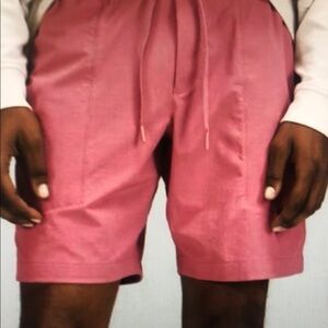 Men's Pink Drawstring Shorts